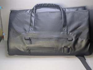 Black Convertible Garment Duffel BagTravel Weekender Suit Bag with Pockets